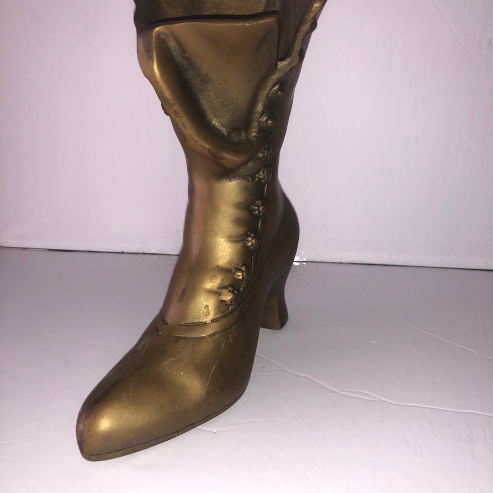 VTG solid brass Victorian boot - Picture 3 of 6